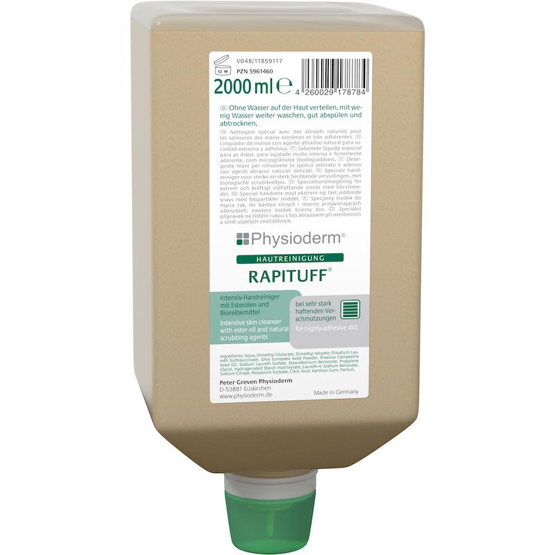 Physioderm - Handreiniger - Rapituff - geparfumeerd - 2.000 ml - softbox - 03015169