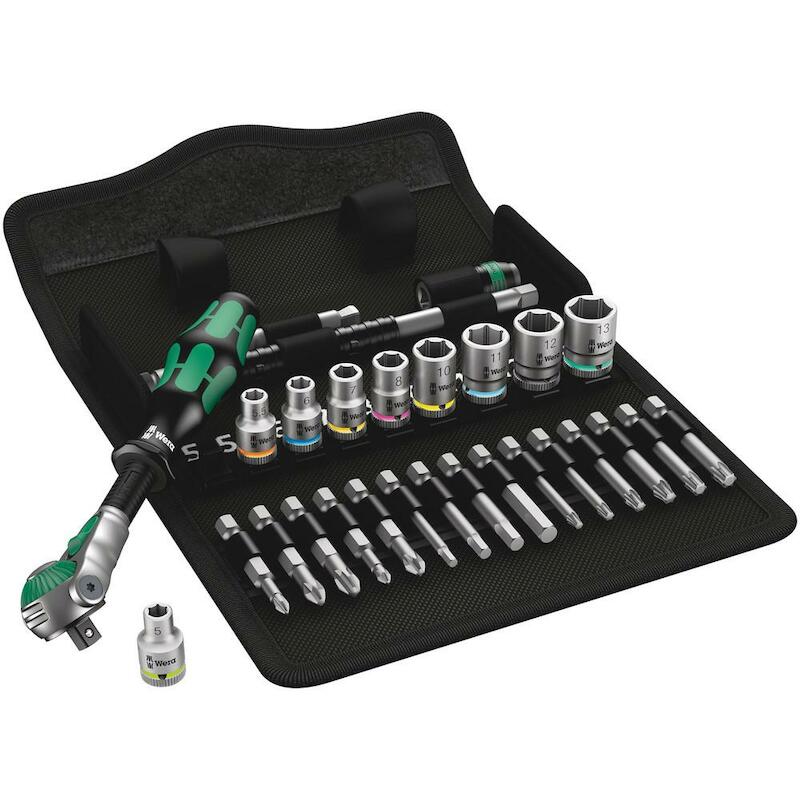 RATELSET+BITS+DOPPEN   1/4" 8100 SA 6 METR.(28ST)