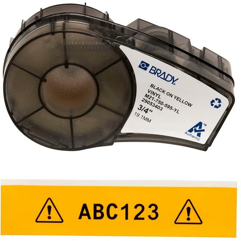 TAPE VINYL M21-750-595-YL   142811 - JAUNE   BRADY