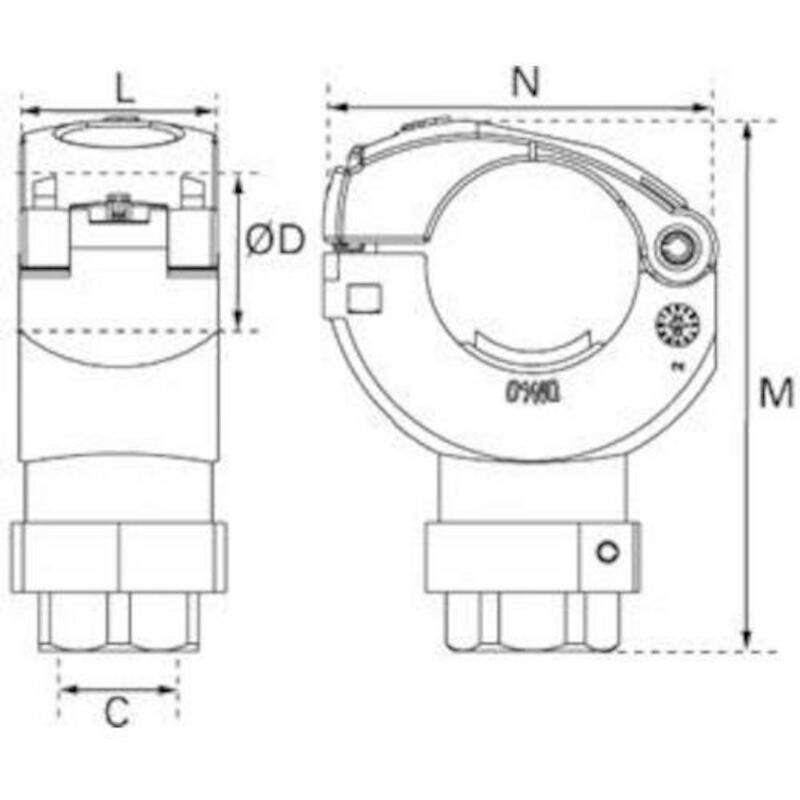 BRANCHEM.MINI 40MM X 1/2"   RA65 40 04    TRANSAIR
