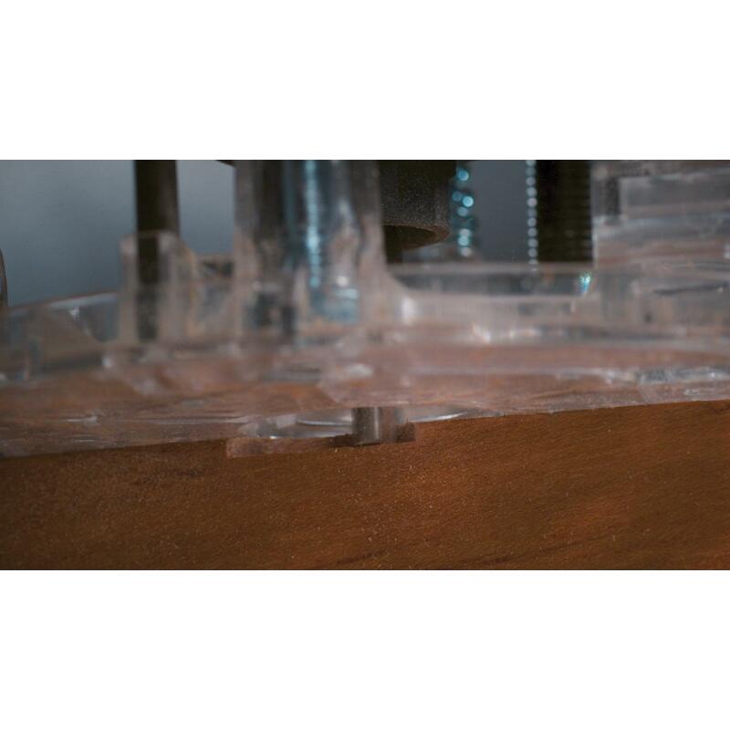 FREZENSET IN HOUTEN KOFFER  660JA      (7ST)DREMEL