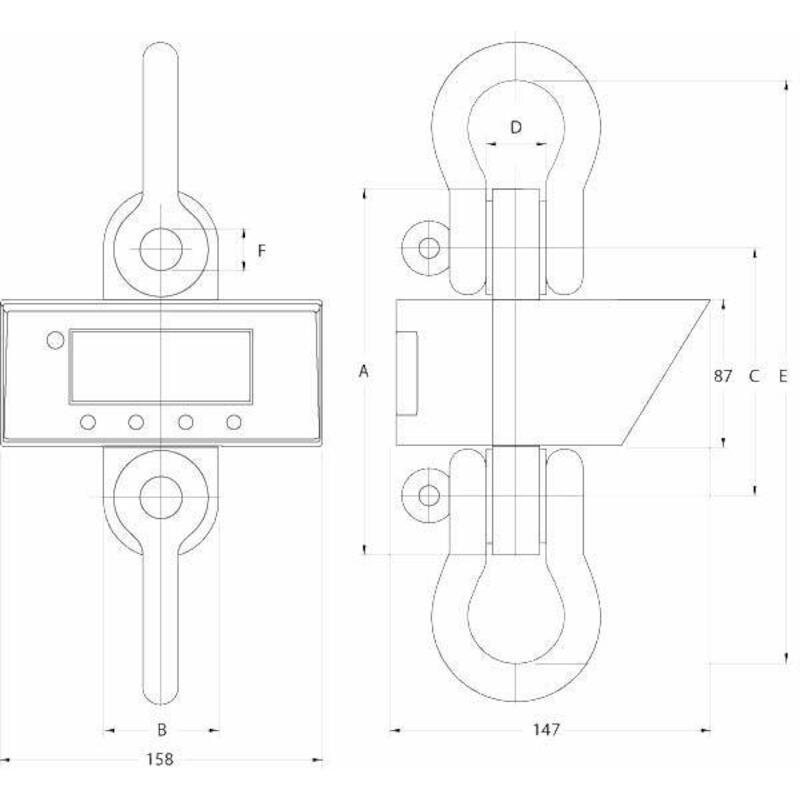 DYNAMOMETER 10000KG 5KG     DSD05T-10.0T(KOFFER)RE