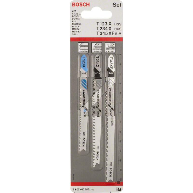 DECOUPEERZAAGBLADENSET "T"  2607010515  (3ST)BOSCH