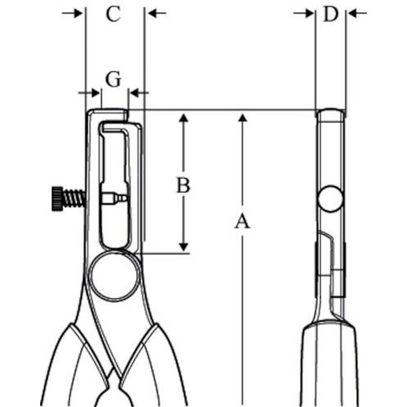 DRAADSTRIPTANG 0,5-5MM²     2223S (L=167MM)  BAHCO
