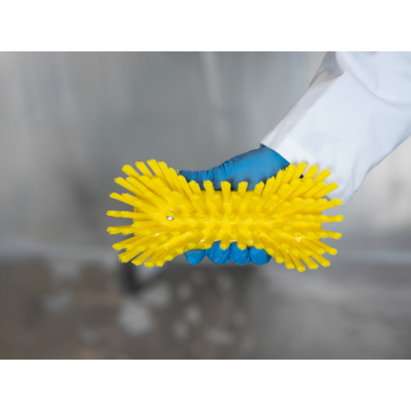 BROSSE À MAIN POL.DUR VERT  3894/2  L=230MM  VIKAN