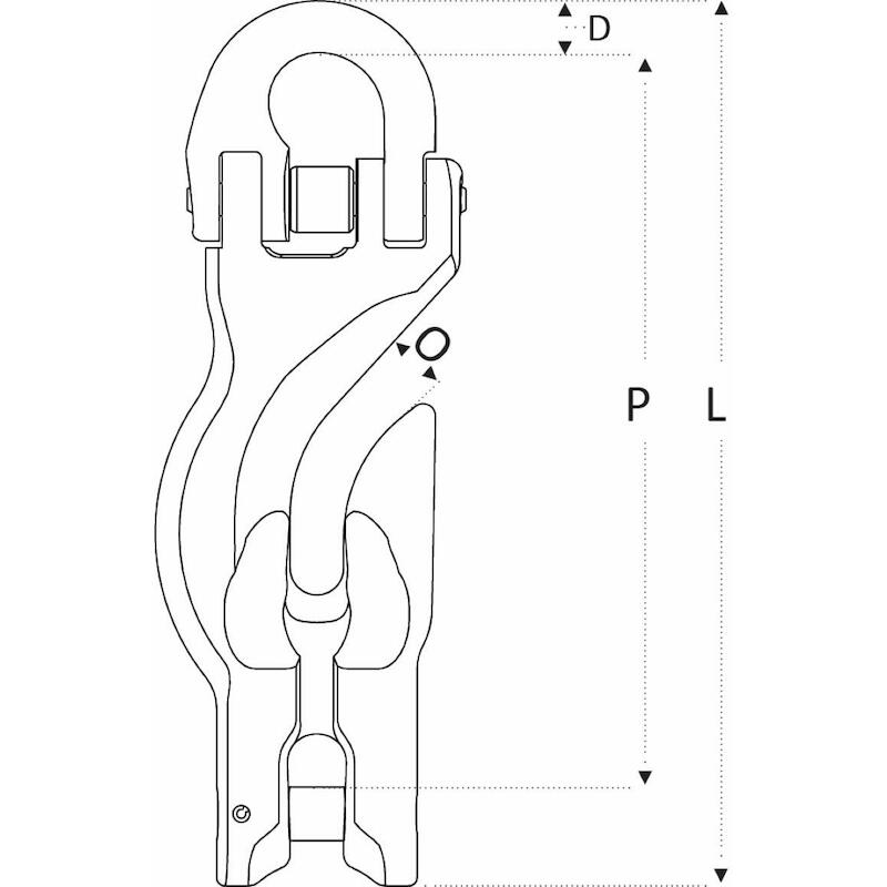 CROCHET GRIFFE 8MM CONNEX   RDG  - 2500KG     REMA