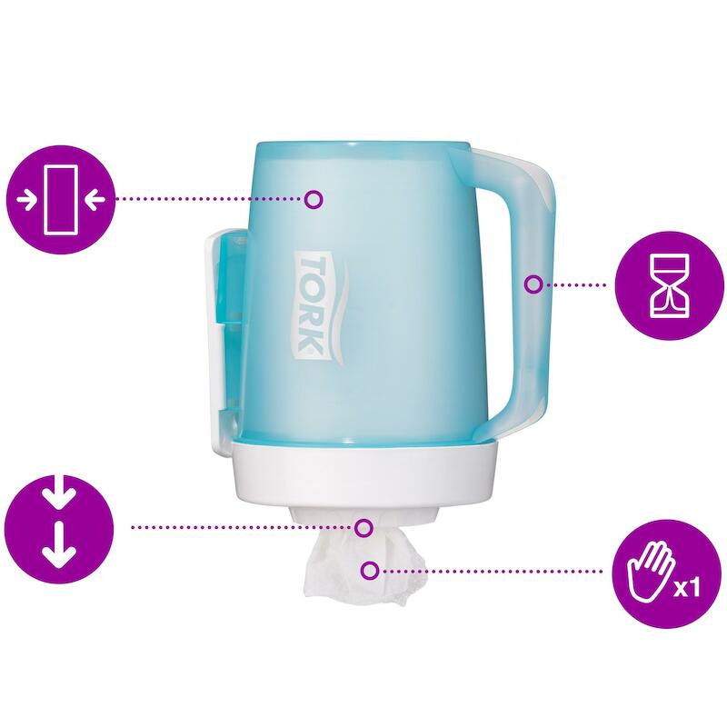 DRAAGBAAR MINI-CF STARTPACK 658001 WIT/TURQ.  TORK