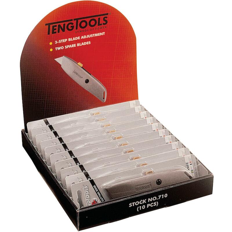 COUTEAU COULISSANT+2XLAME   10586 (160MM)TENGTOOLS