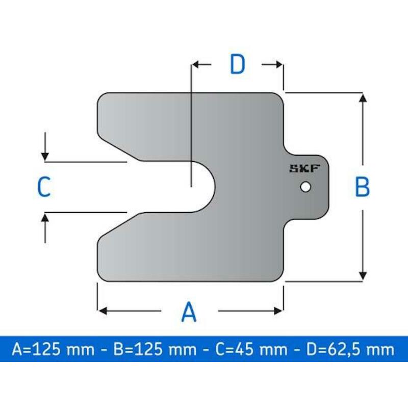 OPVULPLAAT 125X125X3        TMAS 125-300 (10ST)SKF