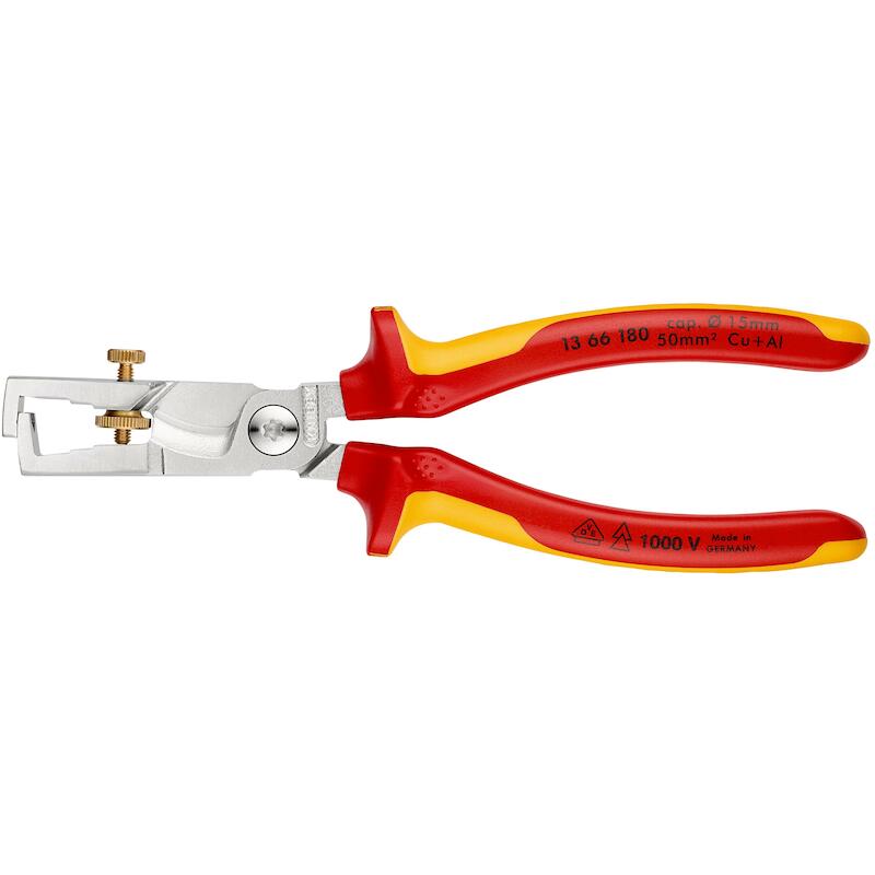 AFSTRIPTANG MET KABELSCHAAR 13 66 180       KNIPEX