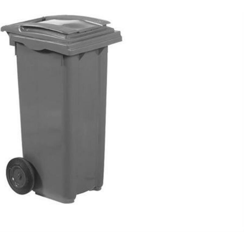 POUBELLE 120L.NOIR          550X480X960MM  PLASTIB