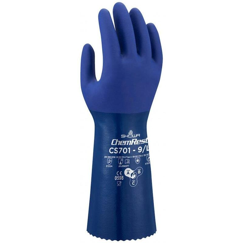 HANDSCH.POLYESTER/NITRIL    CS701        8/M SHOWA