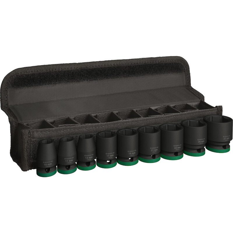 SLAGDOPPENSET 1/2" 10-28MM  2608003038 (9ST) BOSCH