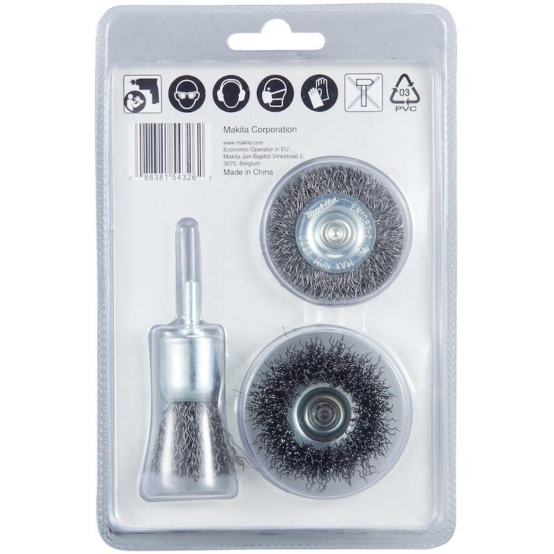 JEU BROSSES S/TIGE S6       D-66070   (3PC) MAKITA