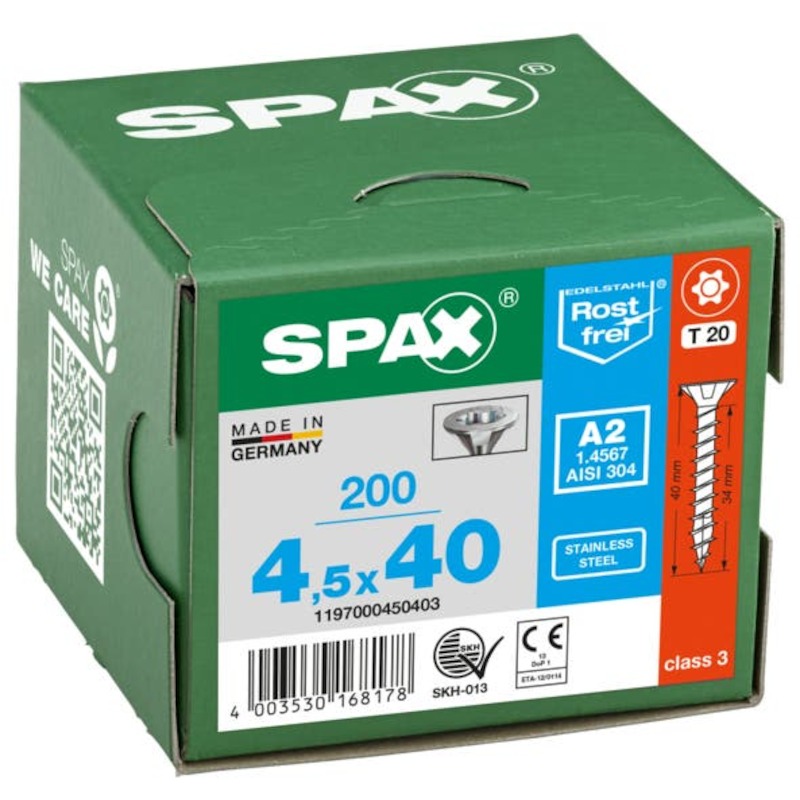 VIS À BOIS AGGLOMERÉ T20 VD T-STAR+  4,5X40 - INA2