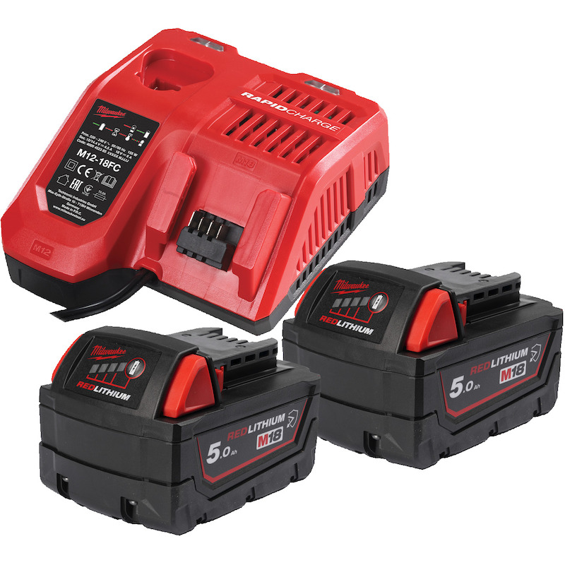 CHARGEUR+ACCU 18V/2X5AH     M18 NRGCR-502      MIL
