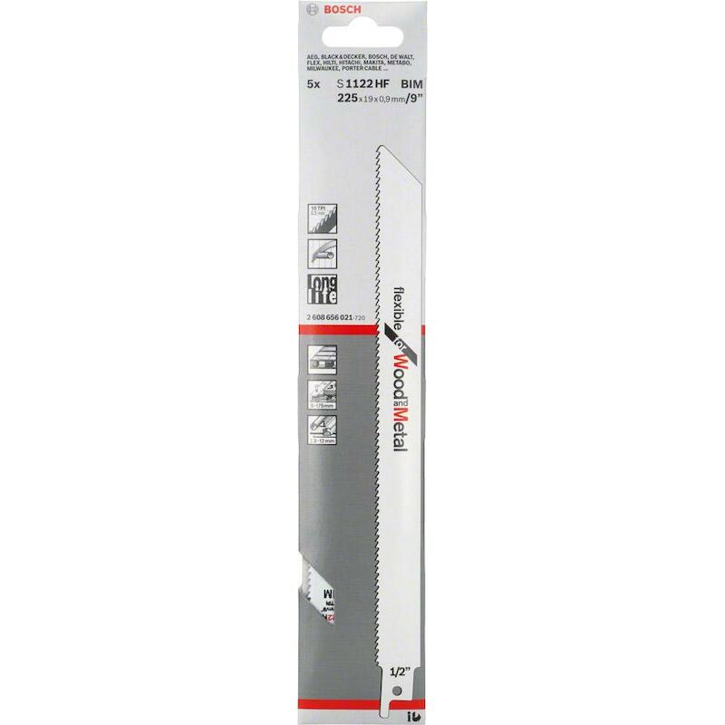 RECIPROZAAGBL.S1122HF HO/ME.2608656021(5ST)  BOSCH