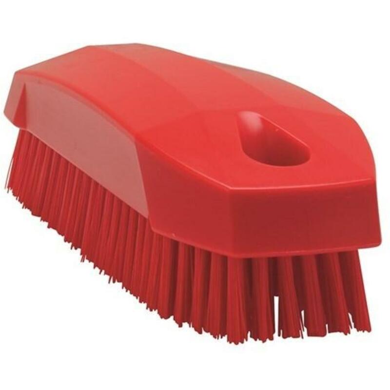 BROSSE À ONGLES DUR ROUGE   6440/4  130X50MM VIKAN