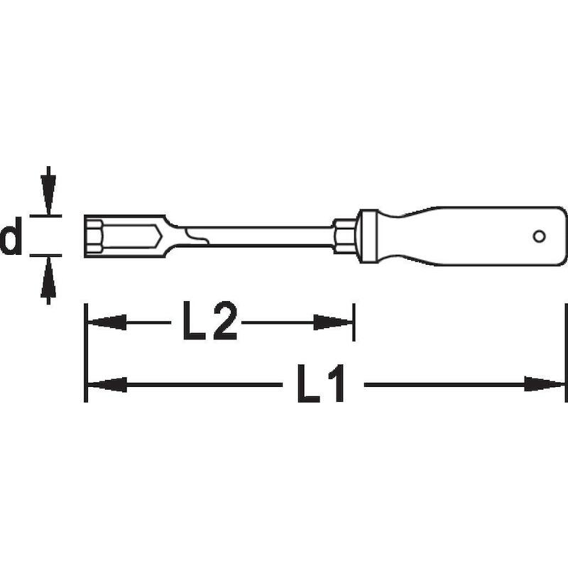 SOKSLEUTEL MET DREMOPLUS-HECHT 2133 - 8     GEDORE