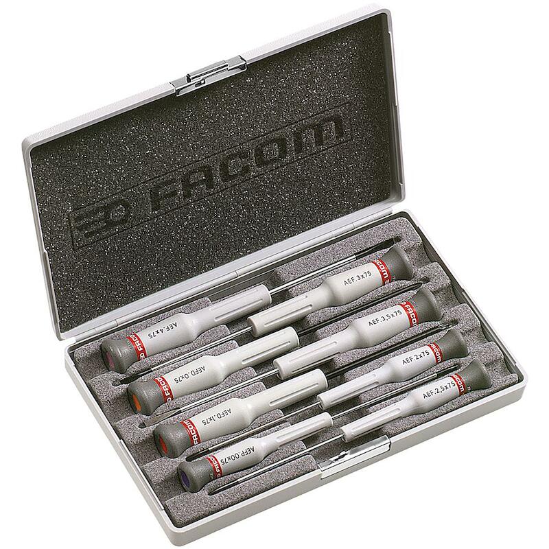 JEU DE TOURNEVIS MICRO-TECH AEF.J6 (FOAM)8PC FACOM