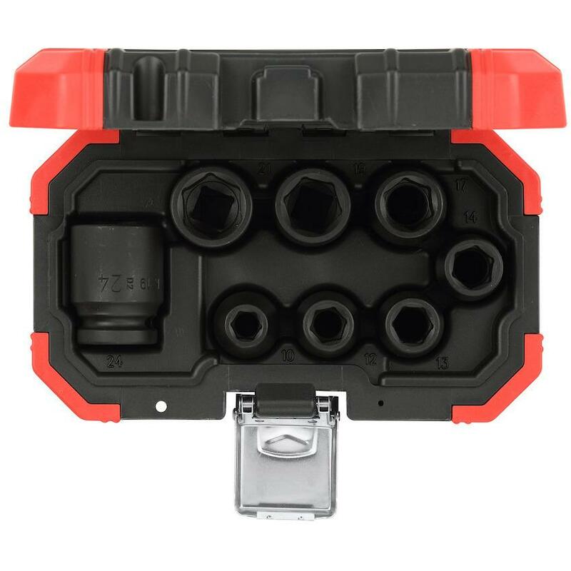 SLAGDOPPENSET 1/2" 10-24MM  R6300  (8ST)GEDORE RED