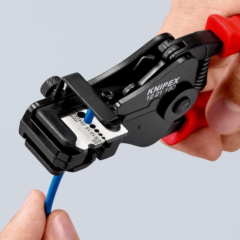 PINCE À DÉNUDER AUTOMATIQUE 12 21 - 180MM   KNIPEX