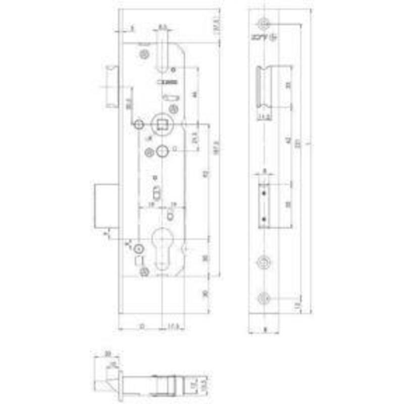 SMALDEURSLOT RVS VOORPLAAT  49-F24/35/92/8     KFV