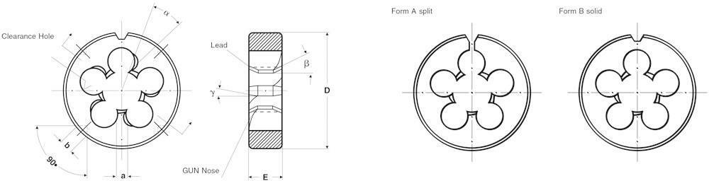 TAMPON DE COUPE - VOLKEL 26424 - DIN 223 (DIN EN 22568)HSS-G 25 X 9 O / D METRIC 8 8X0.75 MM