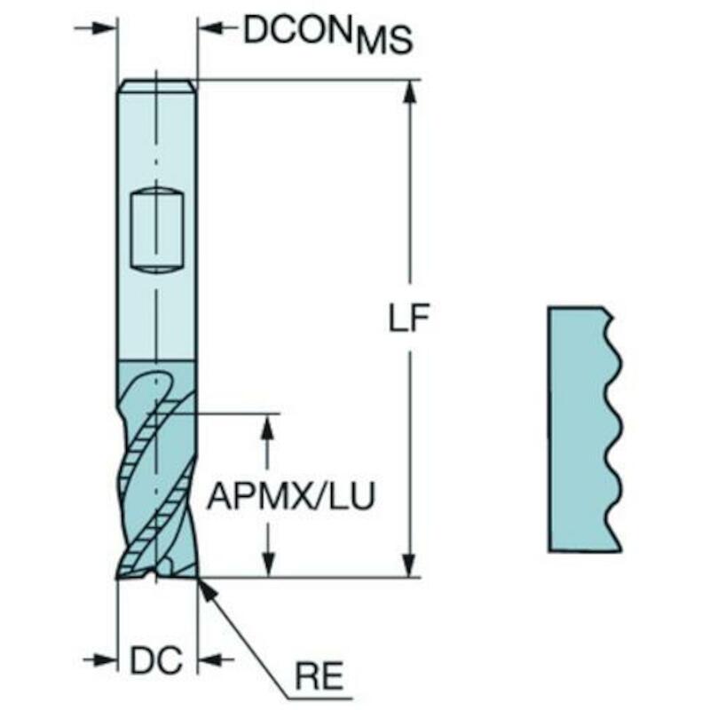 FRAISE R216.34-12040-BC26K 1640  SANDVIK COROMANT