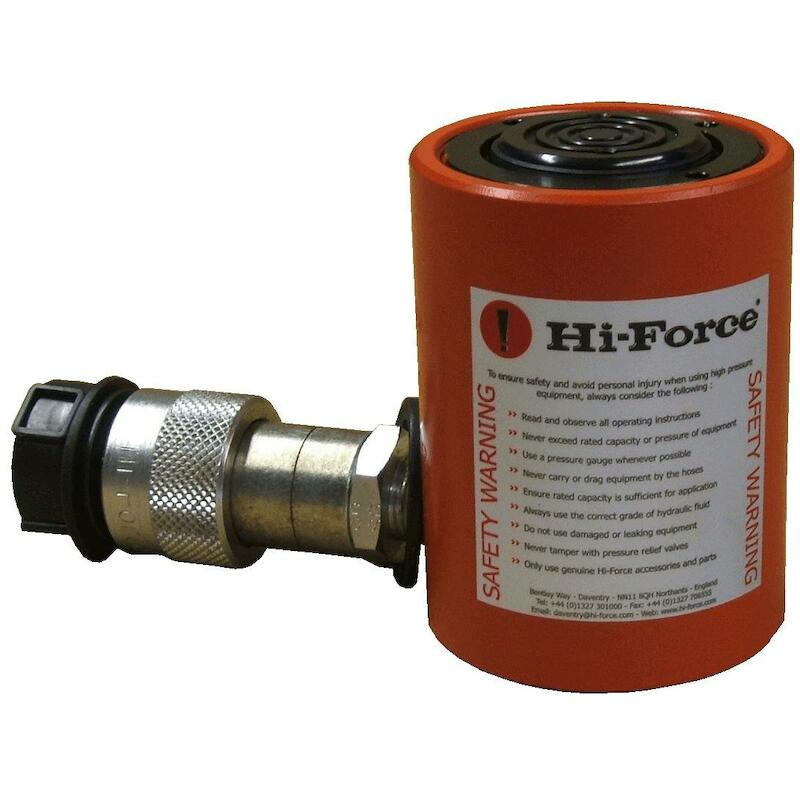 10 TONNE CAPACITY, SINGLE ACTING, LOW HEIGHT CYLINDER - HLS101 - HI-FORCE