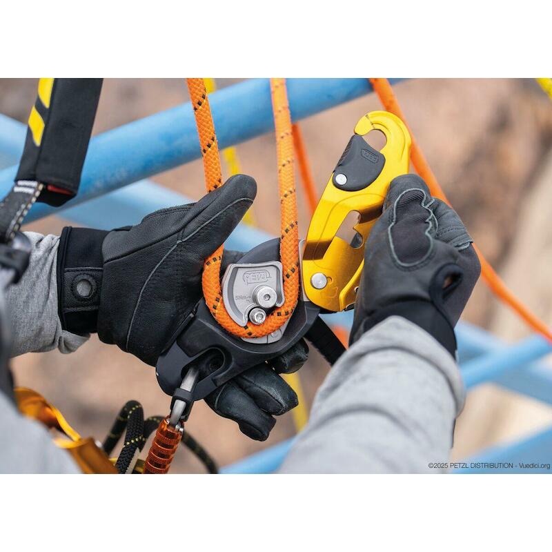 AFDAALBLOK VOOR TOUWEN GEEL RIG STANDAARD    PETZL