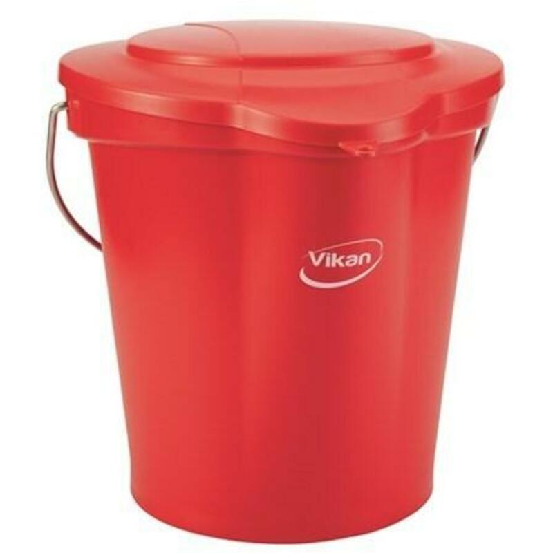 SEAU PP/INOX ROUGE          5686/4 - 12L     VIKAN