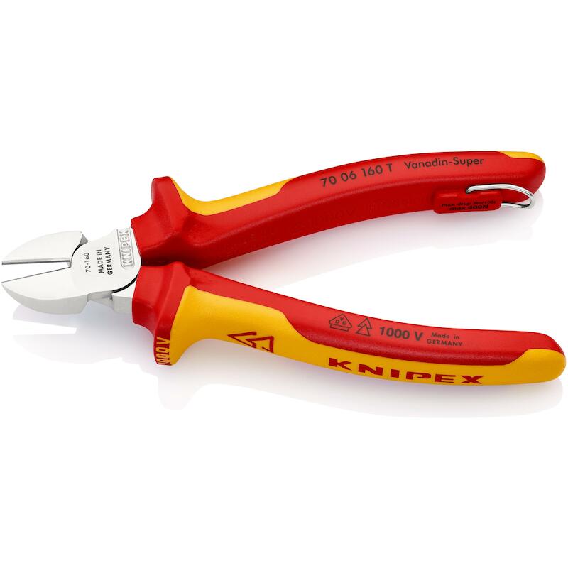 PINCE COUPANTE CÔTÉ VDE     70 06T - 160MM  KNIPEX