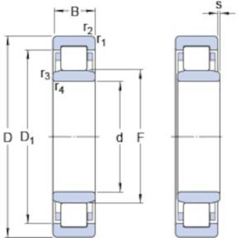 CILINDERLAGER - SKF NU 310 ECJ/C3