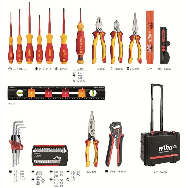 COFFRE À OUTILS SET XL2     930070203  (60PC) WIHA