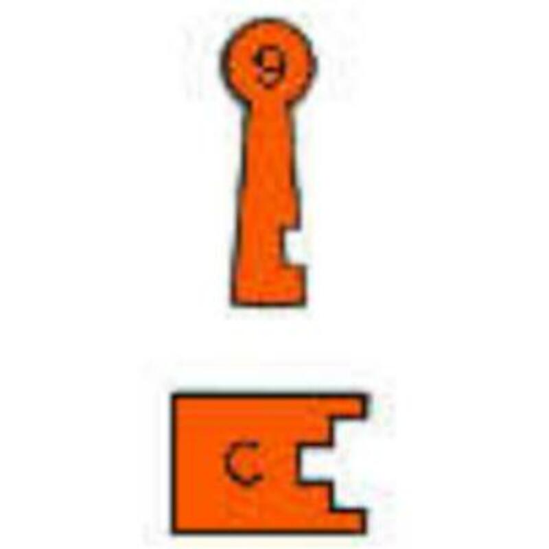 CLÉ C9 POUR SERR.DE PORTE   Q1357-09C        LITTO