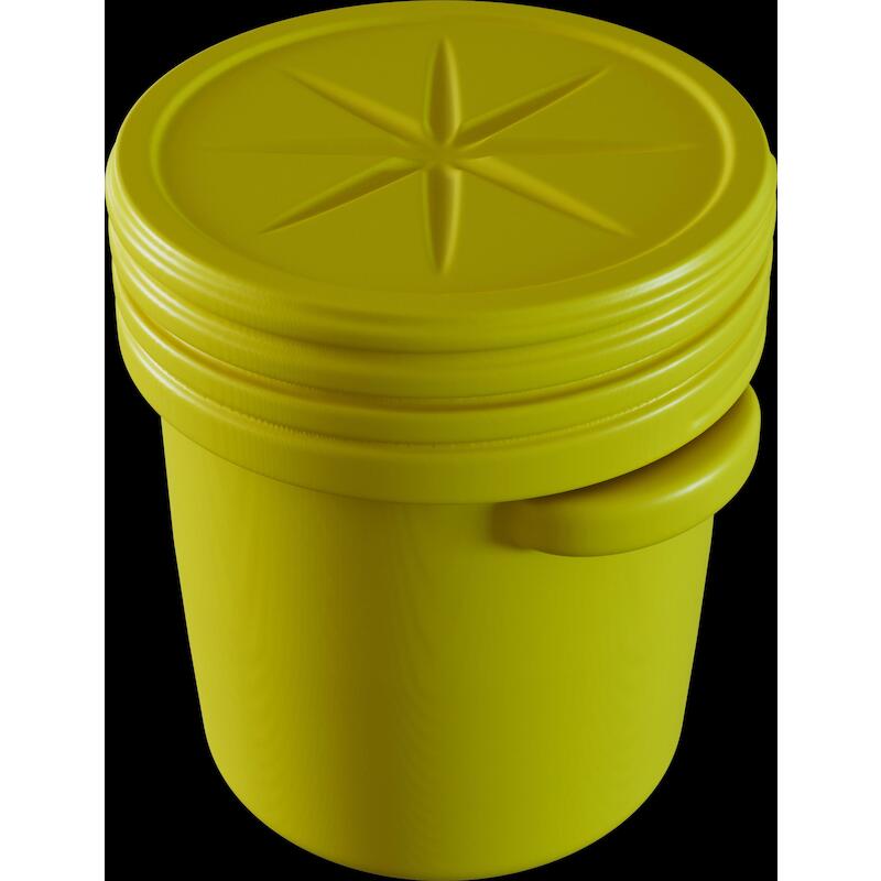 FÛT + COUVERCLE HDPE 75,7L  EDR16500YL JAUNE EAGLE