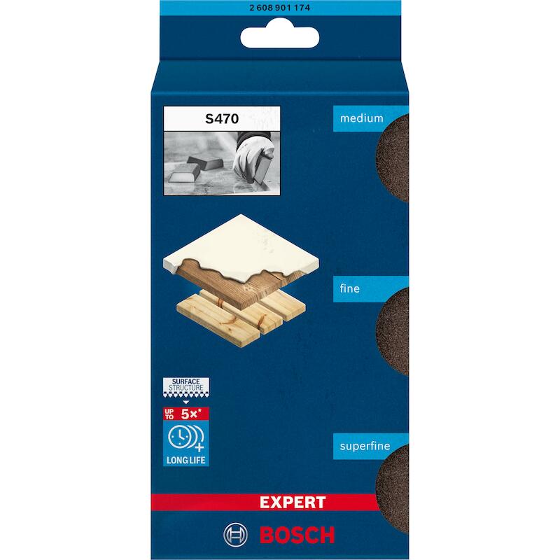 SCHUURSPONZENSET PROFILE    2608901174  (3ST)BOSCH
