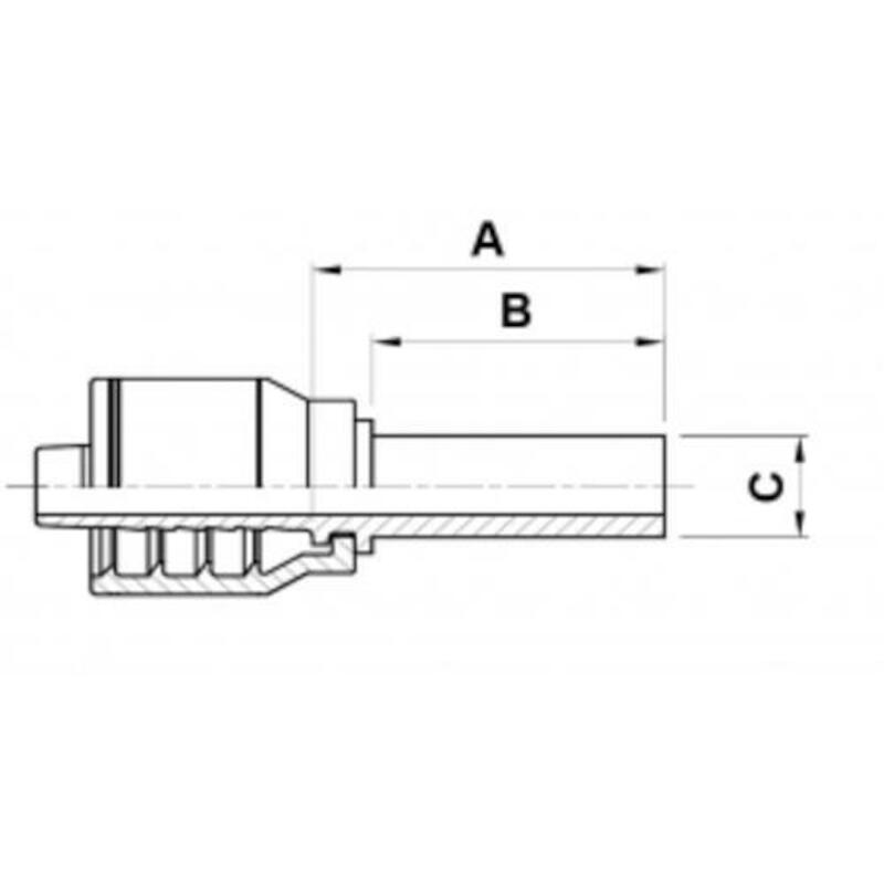 RACCORD A SERTIR     RSL (11D43)-06-4 (6,3)KOPP IT