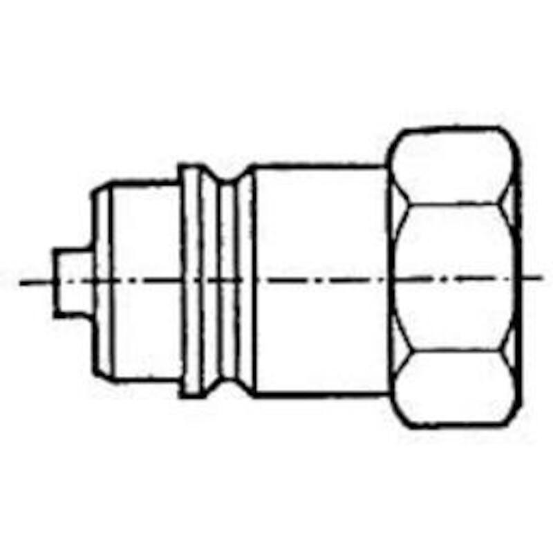 SNELKOPP.MANN.1/2"BSPP/V          QRAM 08-08 BFF