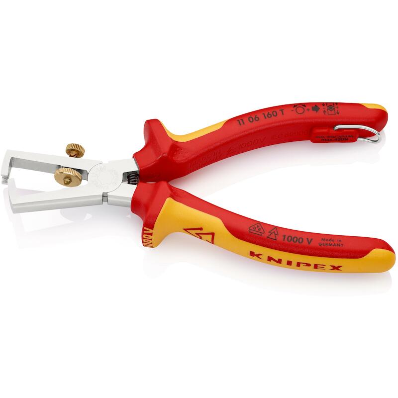 STRIPTANG VDE + HAAK VALBEV 11 06T - 160MM  KNIPEX