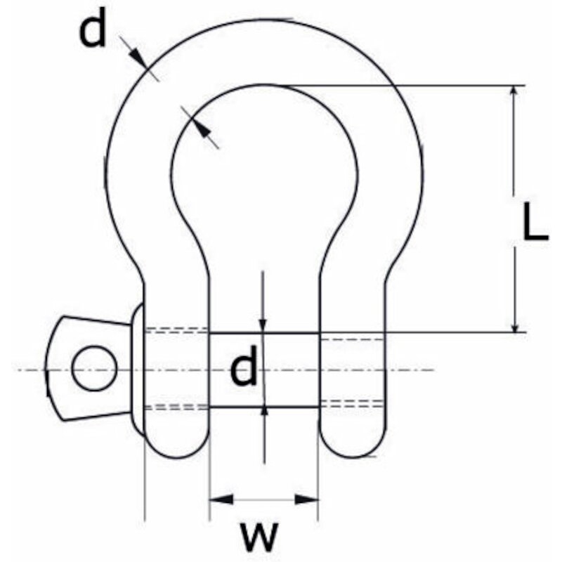 FERMETURE DE HARPE 1/4"     6 MM GALVA