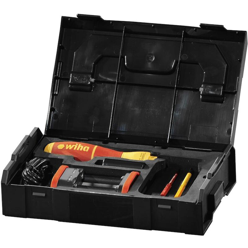TOURNEVIS À ASSISTANCE ÉLECTRIQUE SPEEDE II 7 PCSAVEC EMBOUTS ISOLÉS SLIM, BATTERIES ET CHARGEUR USB DANS UNE MINI L-BOXX - 591T101 - WIHA