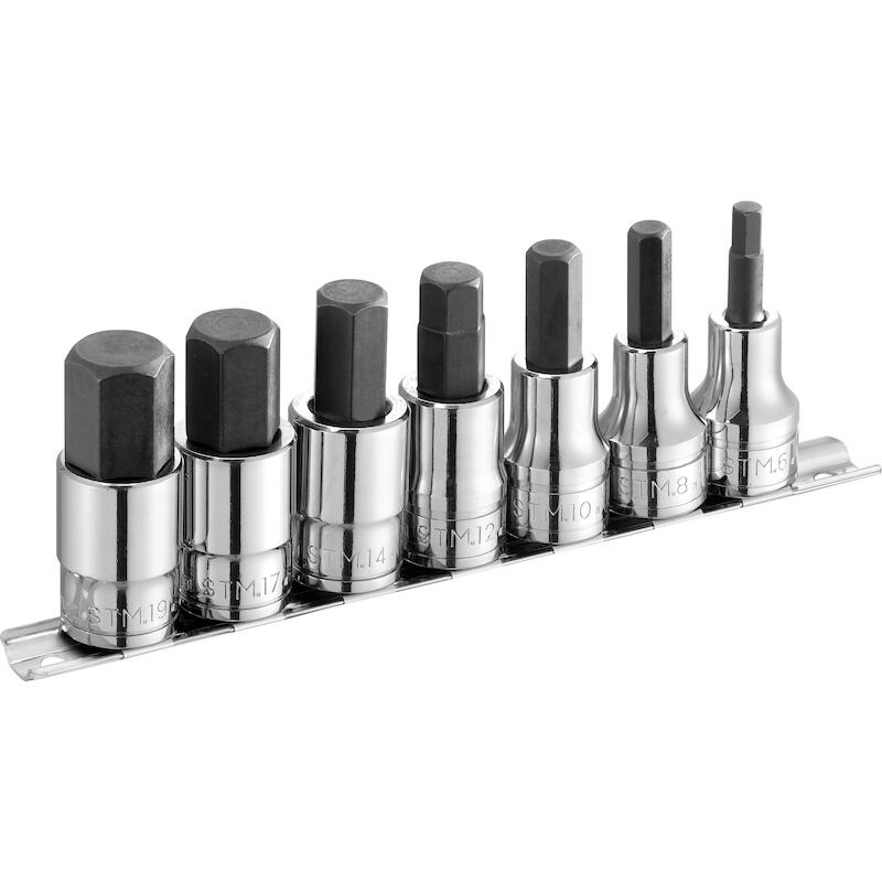 SCHROEV.DOPPENSET 1/2"INBUS ST.40 (8ST)      FACOM