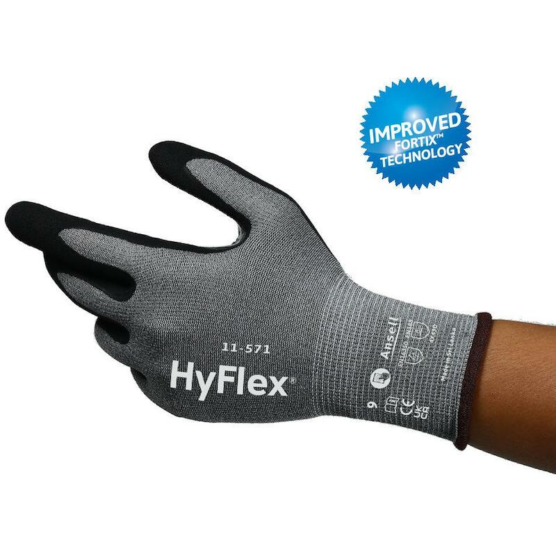 GANT HYFLEX GRIS            11-571       10 ANSELL