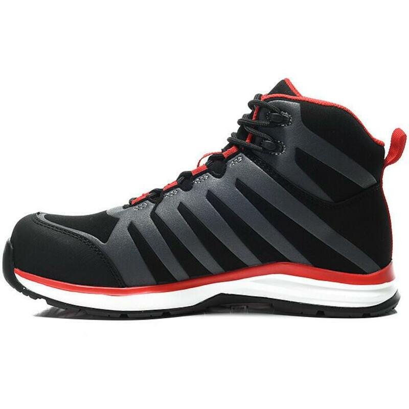 HOGE SCHOEN ESD - JORI JO_RAPID - S3 ZWART EN ROOD 42