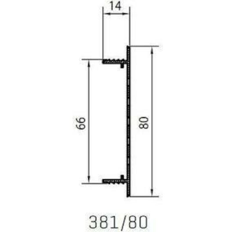VENTILATIESTRIP NATUURKL.X  381 500X80      RENSON