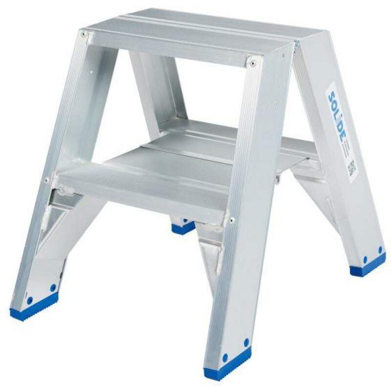 ESCABEAU DOUBLE   2X 2 MARCHES DT02 - 0,50M SOLIDE