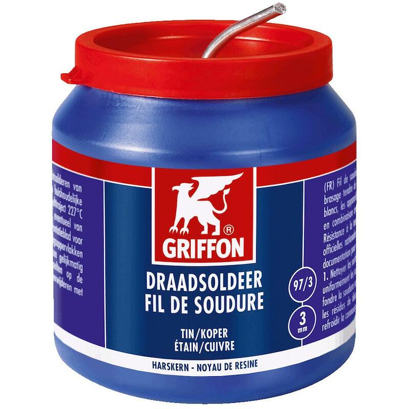 DRAADSOLDEER TIN/KOPER 3MM  97/3 HK (500G) GRIFFON