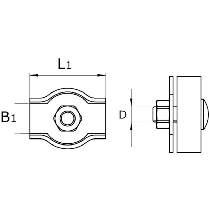 SERR.CÂBL.ACIER 4MM 411-02E SIMPLEX - ZN      PACO